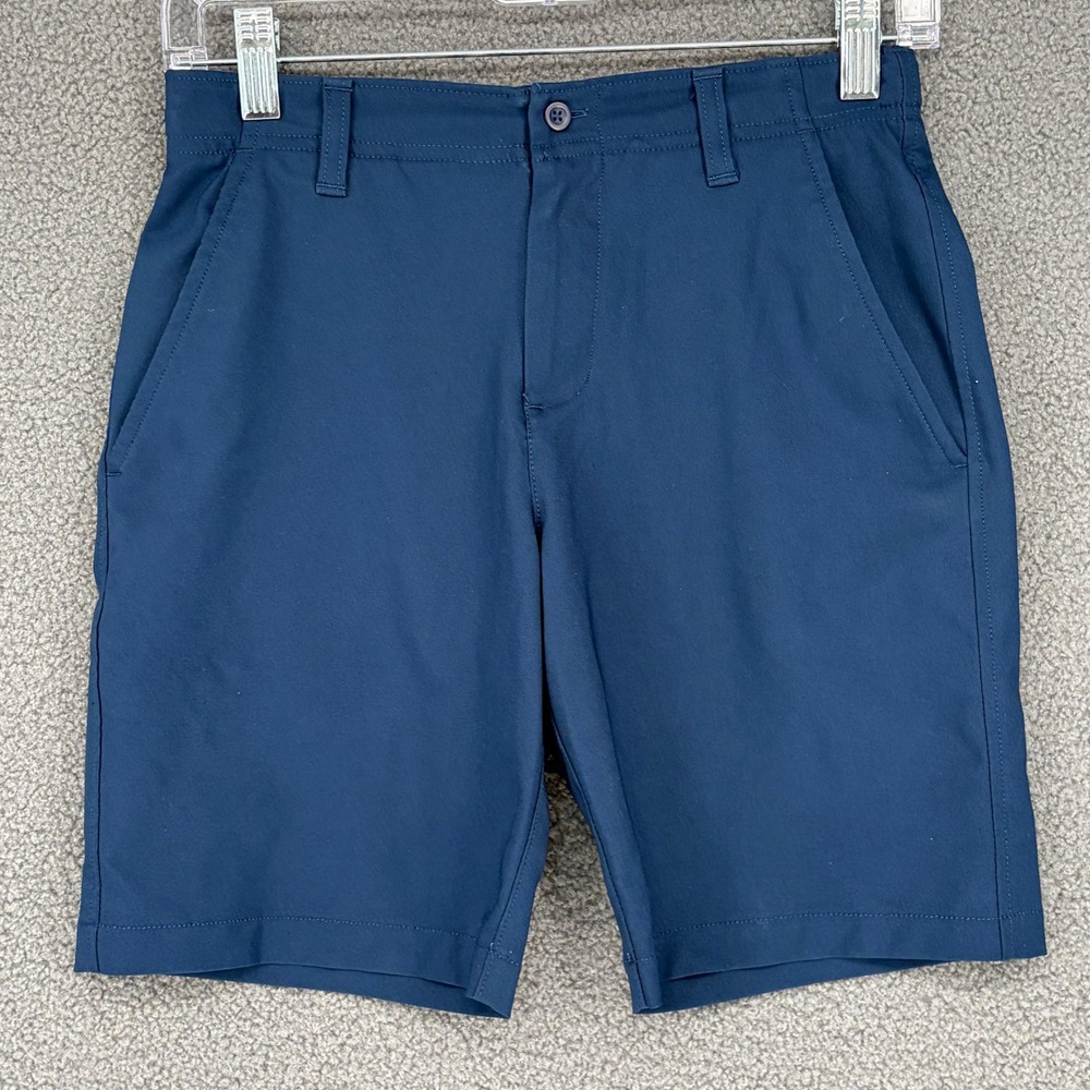 Under Armour Boys Navy Blue Performance Golf Shorts Size Youth Medium YMD